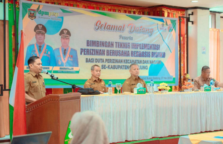 Dinas PMPTSP Sijunjung Gelar Bimtek Pembentukan Duta Perizinan